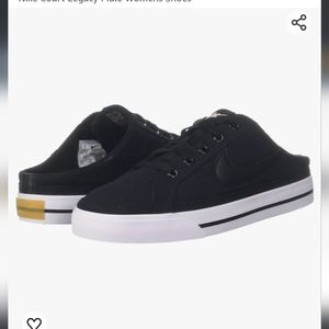 Nike Court Legacy Mule Women's Shoes Size 10 Black Slip On